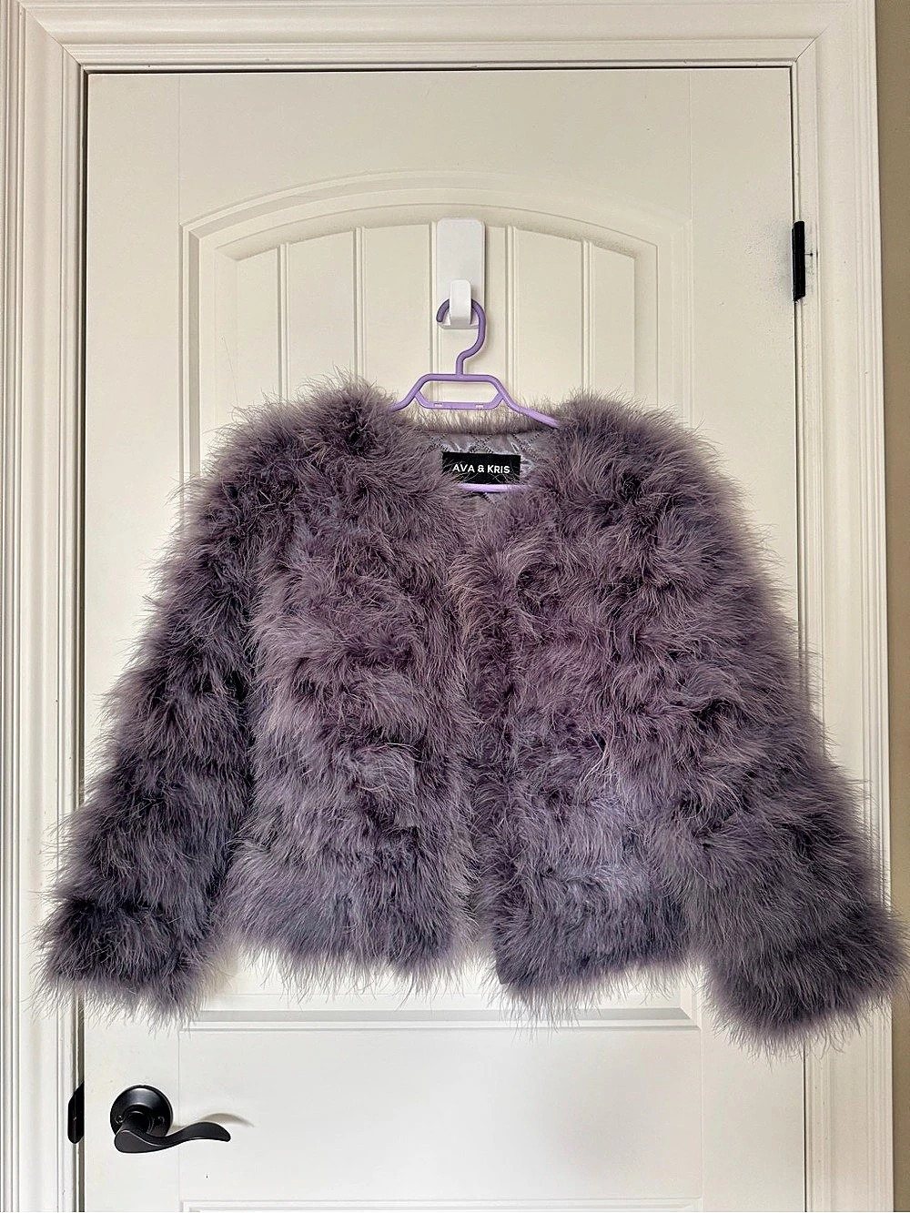 Ava & Kris Feather Jacket Gray